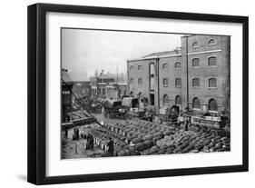 Barrels of Molasses, West India Docks, London, 1926-1927-Langfier-Framed Giclee Print