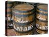 Barrels of Rum, French Antilles, West Indies, Central America-Bruno Barbier-Stretched Canvas