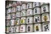 Barrels of Sake Wrapped in Straw at the Meiji Jingu, Tokyo, Japan, Asia-Stuart Black-Stretched Canvas