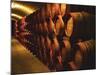 Barrels of Tokaj Wine in Disznoko Cellars, Hungary-Per Karlsson-Mounted Photographic Print