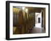 Barrels of Wine Aging in the Cellar, Chateau Vannieres, La Cadiere d'Azur-Per Karlsson-Framed Photographic Print