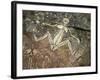 Barrginj, Wife of Namarrgon the Lightning Man, a Supernatural Ancestor at Aboriginal Rock Art Site-Robert Francis-Framed Photographic Print