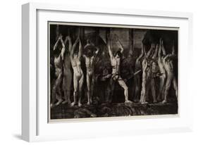 Barricade, 1918-George Wesley Bellows-Framed Giclee Print