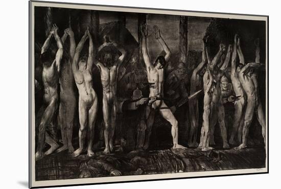 Barricade, 1918-George Wesley Bellows-Mounted Giclee Print