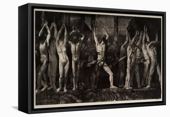 Barricade, 1918-George Wesley Bellows-Framed Stretched Canvas