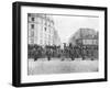 Barricade at the Faubourg Saint-Antoine During the Commune, 18th March 1871-null-Framed Giclee Print