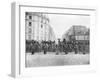 Barricade at the Faubourg Saint-Antoine During the Commune, 18th March 1871-null-Framed Giclee Print