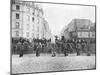 Barricade at the Faubourg Saint-Antoine During the Commune, 18th March 1871-null-Mounted Giclee Print