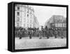 Barricade at the Faubourg Saint-Antoine During the Commune, 18th March 1871-null-Framed Stretched Canvas