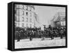 Barricade during Franco-Prussian War-null-Framed Stretched Canvas