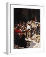 Barricade, the Paris Commune, May 1871-André Victor Édouard Devambez-Framed Giclee Print