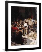 Barricade, the Paris Commune, May 1871-André Victor Édouard Devambez-Framed Giclee Print