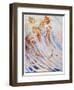 Barrie: Peter Pan-Flora White-Framed Giclee Print