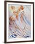 Barrie: Peter Pan-Flora White-Framed Giclee Print