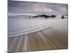 Barrika, Sandy Beach, Rock, Sea, Bay of Biscay, the Basque Provinces, Spain-Rainer Mirau-Mounted Photographic Print