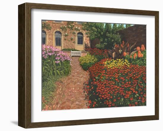 Barrington Court Gardens Somerset-Richard Harpum-Framed Art Print