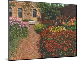 Barrington Court Gardens Somerset-Richard Harpum-Mounted Art Print