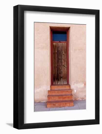 Barrio Vijo Door, Tucson, Arizona, USA-Peter Hawkins-Framed Photographic Print