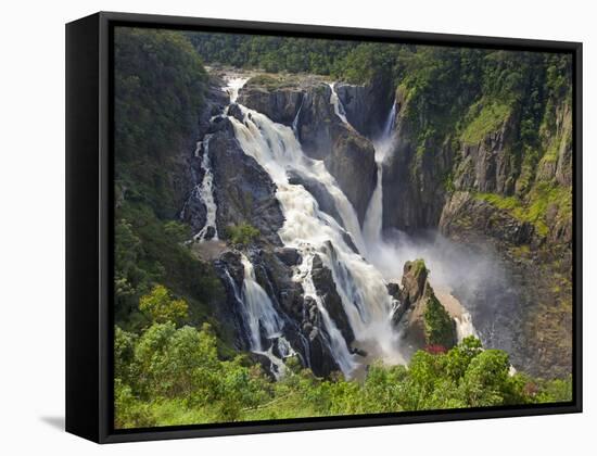 Barron Falls, Kuranda, Cairns, Queensland, Australia-Peter Adams-Framed Stretched Canvas