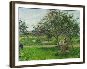 Barrow in the Orchard, circa 1881-Camille Pissarro-Framed Giclee Print