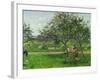 Barrow in the Orchard, circa 1881-Camille Pissarro-Framed Giclee Print