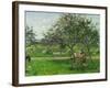 Barrow in the Orchard, circa 1881-Camille Pissarro-Framed Giclee Print