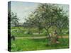 Barrow in the Orchard, circa 1881-Camille Pissarro-Stretched Canvas