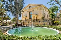 Upper Barrakka Gardens, with the Malta Stock Exchange behind the fountain, Valletta, Malta-Barry Davis-Photographic Print