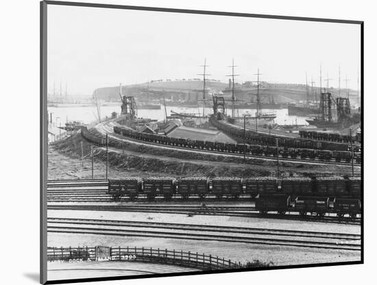 Barry Dock and Island-null-Mounted Photographic Print