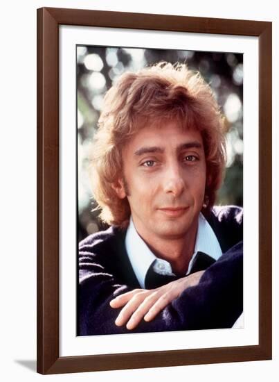 Barry Manilow Singer. 1983-null-Framed Photographic Print