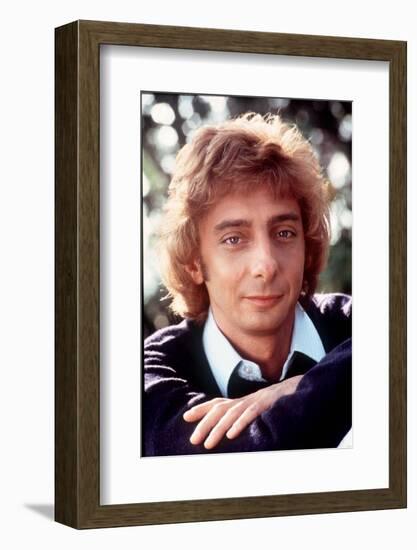 Barry Manilow Singer. 1983-null-Framed Photographic Print