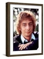 Barry Manilow Singer. 1983-null-Framed Photographic Print