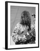 Barry Melton of Country Joe and the Fish Performing at Woodstock Music Festival-null-Framed Premium Photographic Print