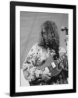 Barry Melton of Country Joe and the Fish Performing at Woodstock Music Festival-null-Framed Premium Photographic Print