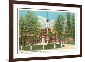 Barry Statue, Independence Hall, Philadelphia, Pennsylvania-null-Framed Premium Giclee Print