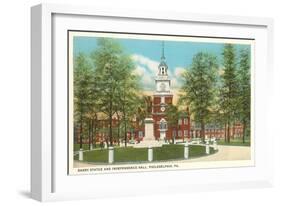 Barry Statue, Independence Hall, Philadelphia, Pennsylvania-null-Framed Art Print