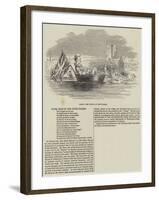 Barry, the Clown, on the Thames-null-Framed Giclee Print