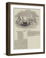 Barry, the Clown, on the Thames-null-Framed Giclee Print