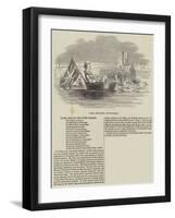 Barry, the Clown, on the Thames-null-Framed Giclee Print