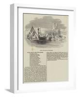 Barry, the Clown, on the Thames-null-Framed Giclee Print