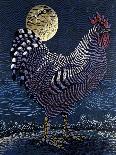 Moon Rooster-Barry Wilson-Stretched Canvas