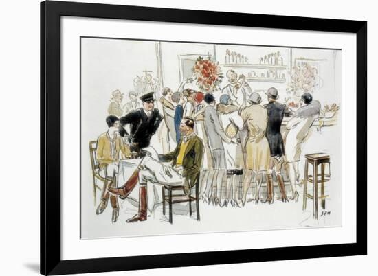 Bars and Cabarets of Paris-Georges Goursat Sem-Framed Art Print