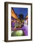 Bars and restaurants along canal at dusk, Lijiang, UNESCO World Heritage Site, Yunnan, China, Asia-Ian Trower-Framed Photographic Print