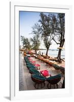 Bars and Restaurants Along Serendipity Beach, Sihanoukville, Cambodia-Micah Wright-Framed Photographic Print