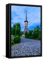 Barsana Monastery Complex in Maramures-David Ionut-Framed Stretched Canvas