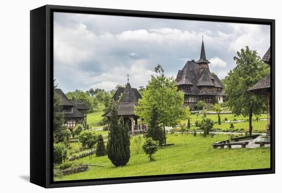 Barsana Monastery, One of the Wooden Churches of Maramures, UNESCO World Heritage Site-Matthew Williams-Ellis-Framed Stretched Canvas