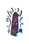 Inspirational Vintage Lettering Inscribed in Skateboard for Print, T-Shirt, Poster, Sport and Trave-BarsRsind-Stretched Canvas