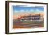 Barstow, California - Casa Del Desierto and Fred Harvey Hotel View-Lantern Press-Framed Art Print
