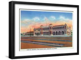 Barstow, California - Casa Del Desierto and Fred Harvey Hotel View-Lantern Press-Framed Art Print