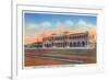 Barstow, California - Casa Del Desierto and Fred Harvey Hotel View-Lantern Press-Framed Premium Giclee Print